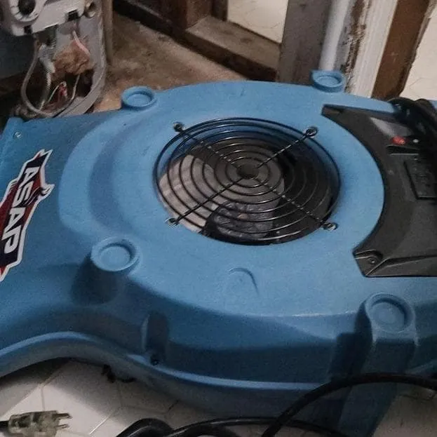 ASAP-branded air mover on a tile floor