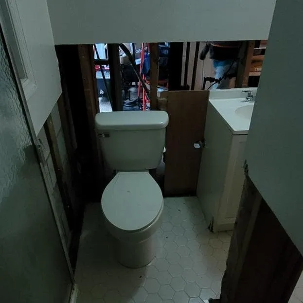 Bathroom before demolition