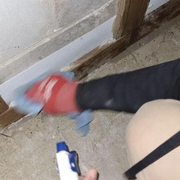 Wiping cleaned framing