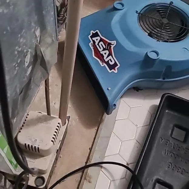 ASAP air mover drying the room