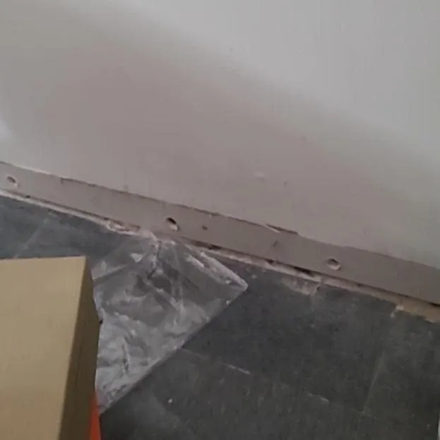 Wall base ready for new drywall